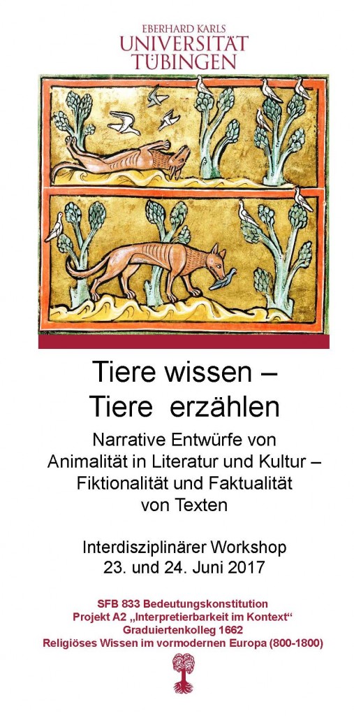 Flyer WS Tiere wissen Frontseite